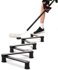 ACE HOCKEY Lightweight Stickhandling Training Aid - Snake 7, Equipment for Puck Control, Street Hockey Training, Reaction Time and Coordination, Durable, Portable and Adjustable