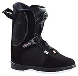 HEAD JR BOA Junior 2-Size Footbed Easy-Entry Lightweight Linerless All-Mountain Snowboard Boots, Black, 225