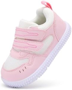 BMCiTYBM Baby Shoes Girls Boys First Walking Sneakers Infant Shoes 6 9 12 18 24 Months Pink Size 18-24 Months Toddler