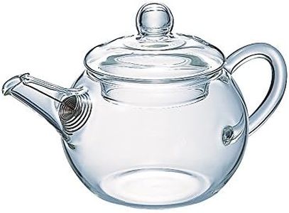 HARIO QSM-1 Asian Teapot, Round Use, 6.1 fl oz (180 ml), Heat-Resistant Glass, Teapot