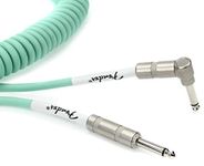 Fender Original Series Coiled Instrument Cable, 30ft, Straight-Angle Connectors 990823007