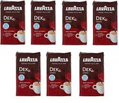 7 x LAVAZZA DEK Intenso Decaffeinated Ground Coffee 250g Italian Espresso