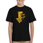 Cloud City 7 Yu Gi Oh Pharaoh Atem Profile Kid's T-Shirt Black