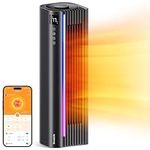 GoveeLife Space Heater for Large Room, Smart Ceramic Tower Heater with Thermostat, Oscillating, Wi-Fi & Bluetooth App Control, Works with Alexa & Google Assistant, 1500W Electric Heater for Indoors