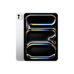 Apple iPad Pro 11″ (M4): Ultra Retina XDR Display, 512GB, 12MP Front Camera / 12MP Back Camera, LiDAR Scanner, Wi-Fi 6E + 5G Cellular with eSIM, All-Day Battery Life, Standard Glass — Silver