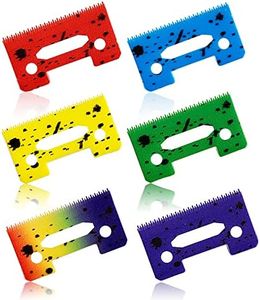 Professional Stagger-Tooth Clipper Replacement ceramic Blades 2-Hole #2161 - Compatible with 5 Star Senior Cordless Wahl Magic Clip (Multicolor-6)