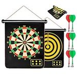 CyeeLife Magnetic Dart Board for Kids and Adults with 6pcs Safe Darts