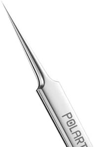 Ultra Fine Tip Tweezers Straight Tip Precision Titanium Alloy ESD Safe Micro Soldering Motherboard Work For iPhone iPad German, Silver Crafting, Watch repair ic holder 0.1mm