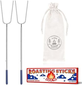 LA NOVO Big Marshmallow Roasting Sticks, Set of 2