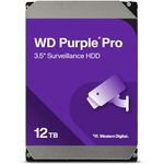 Western Digital 12TB WD Purple Pro Surveillance Internal Hard Drive HDD - SATA 6 Gb/s, 256 MB Cache, 3.5" - WD121PURP