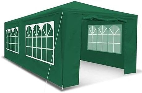 3x6m Green Outdoor Gazebo Waterproof Garden Gazebo Tent Camping Party Wedding Tent
