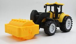 Neoinsta Small Size Plastic Friction Powered | Push and go | Run Fast | Durable Road Roller Truck Vehicle Toy for 3+ Years Old Kids (Yellow)