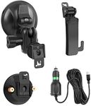 CammPro Body Worn Camera Accessories Bundle Kit for Body Camera I826, Screw Clip+Car Charger+Suction Cup Mount+Shoulder Clip