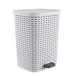 Superio Wicker Step On Trash Can wi