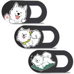 Hug Me Dog 3-Pack Laptop Camera Cover Slide - Cute Webcam Cover for MacBook, Dell, iPad, iPhone, iMac - Mac Pro/Air Camera Cover Slide, Laptop Webcam Cover, Computer Camera Blocker, iPad Accessories