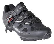 Gavin Elite MTB Cycling Shoe, Mountain Bike Shoe - SPD Cleat Compatible, Unisex, Black, 39 EU, Black, 7 Women/6 Men