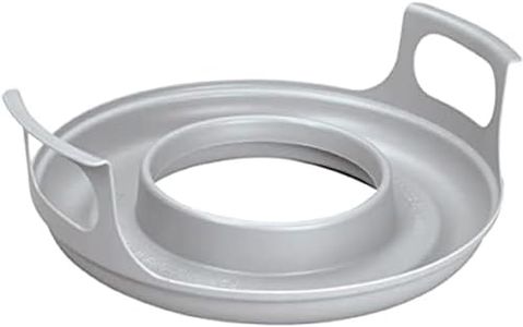 Microwave Cool Plate and spillover Caddy with Handles. for Bowls, Plates and Microwave Meals. BPA Free