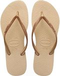 Havaianas Women's Havaianas Slim Toe Separator Sandals, Sand grey, light gold, 41/42 EU