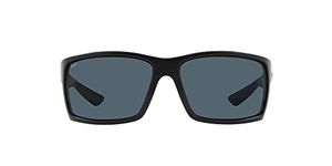 Costa Del Mar Men's Reefton Sunglasses, Blackout/Grey Polarized-580p, 64 mm