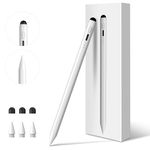 DIGIROOT Upgrade iPad Pencil for Apple, 2IN1 3X Fast Charge Stylus Pen for iPad with Palm Rejection, Tilt Sensitive Work for iPad Pro 12.9"/11" M4, iPad 6-10, iPad Air 3-5 M2, iPad Mini 5/6