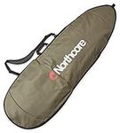 Northcore Surfing and Watersports Accessories - Aircooled 6'4" Shortboard Surfboard Day Travel Bag - Olive