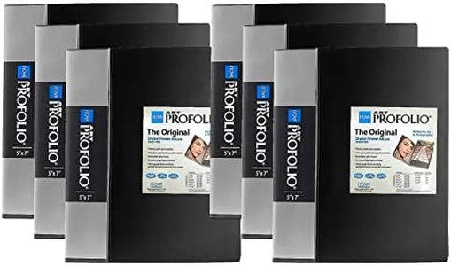 PACK of 6 Itoya Art Portfolio 5 x 7" Photo Album Presentation Book 48 Views