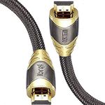 IBRA Luxury 2.1 HDMI Cord 8K Ultra High-Speed 48Gbps Lead | Supports 8K@60HZ, 4K@120HZ, 4320p, Compatible with Fire TV, 3D Support, Ethernet Function, 8K UHD, 3D-Xbox PlayStation PS3 PS4 PC etc- 6Ft