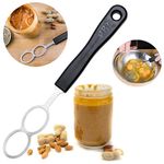 PBT - Peanut Butter Mixer, Stainless Steel Stirring Tool for Natural Peanut Butter, Dough, Yogurt, Sauces, and More - Fits Any Container Size, Less Mess, Dishwasher Safe