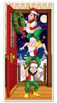 Beistle Christmas Elves Door Cover, 30-Inch by 5-Feet, Multicolor