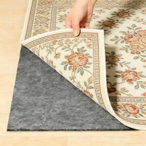 9 x 12 FT Non Slip Felt Rubber Backing Rug Pad, Thick Felt Rug Pads for Hardwood Floors, Underlay Rugs Protective Cushioned Pads for Carpet, Felt and Rubber Carpets Underpads for Home Place Surface