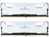 Timetec Pinnacle Konduit 16GB KIT(2x8GB) DDR4 3600MHz PC4-28800 CL18-22-22-42 XMP2.0 Overclocking 1.35V Compatible for AMD and Intel Desktop Gaming PC Memory Module RAM - White