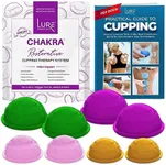 LURE Essentials Cupping Therapy Set 8 Professional Silicone Cupping Cups for Muscle Knots, Joints, Muscles, Arms and Feet