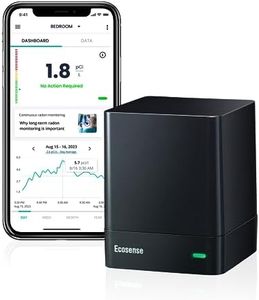 Ecosense EQ100 EcoQube, Smart Continuous Radon Detector for Home, Easy to Use, Accurate, Wi-Fi, USA Version pCi/L