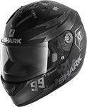 Shark HE0547EKASL Ridill Catalan Bad Boy Motorcycle Helmet L Matt Black Anthracite Silver (KAS)
