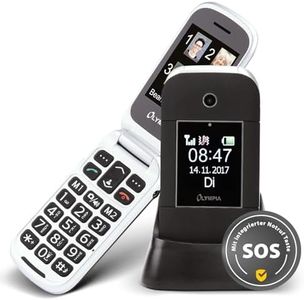 Olympia 2216 Janus Mobile Phone/Seniorenhandy (Large Buttons, Emergency Call Button, Foldable Large Button-Mobile Phone, Suitable for Retirees, Retirees Without Contract, Age-appropriate Folding