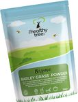 Organic Barley Grass Powder by TheHealthyTree Company - High in Calcium, Fibre, Iron and Vitamin C - Gluten Free Pure Vegan Barleygrass from Germany (250g)