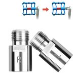 Nivofu1 Pair Chrome-Molybdenum Steel Bicycle Pedal Extender,20 mm Bicycle Foot Pedal Spacer with L and R Markings,Adapter for Foot Pedal Extensions,for Mountain,Folding,Racing Bikes