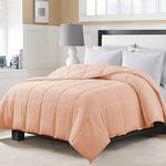 Day care - 200 GSM Soft AC Comforter Hotel Quality-Down Alternative Comforter (90" x 100" Inches/228cm x 254cm) - All Season |AC Comforter/Blanket/Quilt/Rajai Double Bed|Peach