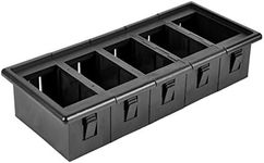 AutoEC Rocker Switch Panel Switch Holder Housing Kit - Black Plastic (pack of 5)