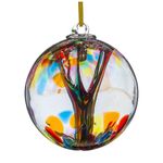 Witches or Spirit ball, 15cm, multicoloured with glass strands inside