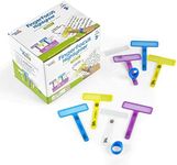 hand2mind Finger Focus Highlighter, Dyslexia Tools For Kids, Guided Reading Strips, ADHD Tools, Colored Overlays for Reading, Reading Tools for Kids, Calm strips, Homeschool Supplies (24 Pack)