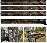 YUNVI 4 Pcs Tree Stand Rail Pads Camo Replacement Rail Pads for Summit Tree Stand Shooting Rail Pads, Waterproof Tree Stand Arm Rests Cover Ladder Tree Stand Accessories for Deer Hunting Climbing