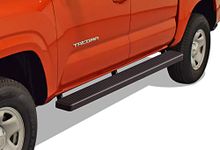 APS iBoard Running Boards 5in Black Compatible with Toyota Tacoma 2005-2023 Double Crew Cab (Side Steps Side Bars)