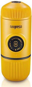 WACACO Nanopresso Portable Espresso Maker, Upgrade Version of Minipresso, 18 Bar Pressure, Yellow Patrol Edition, Extra Small Travel Coffee Maker, Manually Operated. Fit for Tiny Kitchen and Office
