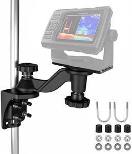VINmounts Heavy-Duty Aluminium 6” Swivel Arm Fish Finder Mount for Wall/Pole Mounting,360° Rotation Depth Finder Mount for 5" to 12" Fishfinder,Compatible with Garmin, Lowrance,Humminbird