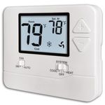 Heagstat Non-Programmable Thermostats for Home Single-Stage 1 Heat/ 1 Cool (with White Backlight)