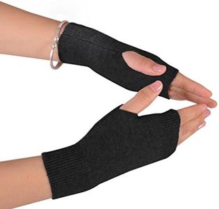 Novawo Wool Blend Fingerless Gloves Soft Arm Warmers Flexible Typing Gloves