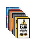 LADECOR Inspirational Motivational Posters - Positive Affirmations - Quotes, Wall Art Decor for Office, Home, Gym Office Decor Size (12 x 18 Inches) (Poster Set Of 10)