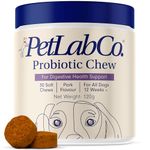 PetLab Co. Probiotic Support Chews – Daily Probiotic Supplements for Dogs – Help Maintain Digestive Health & Immune Function – With Inulin & Kelp for Gut Comfort – Pork Flavour, 30 Soft Chews