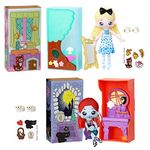 SWEET SEAMS Disney Single Pack Bundle: The Nightmare Before Christmas - Sally & Alice in Wonderland 6" Soft Rag Dolls and Playsets